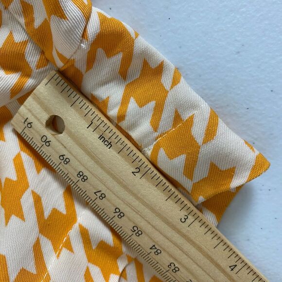 ALLMA  Women's Skort Houndstooth Gold Buttons Front Spring Summer Size S/M - Picture 8 of 10